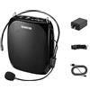 ZOWEETEK Mini amplificatore vocale ricaricabile portatile con microfono cablato e cintura, supporta audio in formato MP3 per insegnanti, canto, allenatori, formazione, presentazione, guida turistica