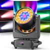 FODEXAZY 19 LED 285W Wash Zoom Teste Mobili, RGBW 4 in 1 Focus Dye Palco Luce con Striscia di Luce per Partito Concerto Natale Matrimonio Celebrazioni