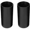 Generic Coppa copribatteria di ricambio SLX2 per trasmettitore portatile Shure SLX2/SM58, nero, confezione da 2