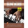 PLAY MUSIC Backing Tracks Slow blues per il pianoforte (Libro di grande formato con registrazioni audio e video da scaricare)