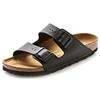 Birkenstock Arizona Donna Nero Camoscio Scarpe Sandali Taglia EU 38
