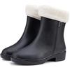 AUXDIQ Stivali da Pioggia Donna Impermeabili Scarpe da Pioggia Antiscivolo Scarpe da Giardinaggio, Nero, 34 EU