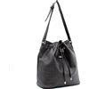 ALV by Alviero Martini - Borsa secchiello impermeabile in PVC con inserti in ecopelle per Donna