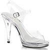 Pleaser - Fla408/C/M, Sandali da Donna, (Transparent (Clear)), 42