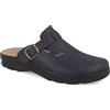 Fly Flot | Man Professional, Zoccoli Sanitari Uomo con Cinturino Regolabile, Ciabatta con Tomaia in Pelle Forata, Sottopiede imbottito in Pelle Antishock, Bianco, 43