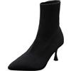Kswlwccpp Stivali Estivi Donna, Largo Chelsea Beige Scarpe Stivali Estivi Leggeri Con Tacco Stivaletti Primaverili Traforati Morbidi Eleganti Stivaletto Tronchetti