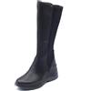 IGI&Co 6656000 Nappa Lycra Nero Stivali con Zeppa Alta per Donna in Pelle e Tessuto Elasticizzato (Taglia 36)