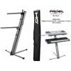PROEL DIE HARD DHKS10SL SILVER SUPPORTO A COLONNA STAND DOPPIO PER DUE TASTIERE
