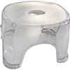 predolo Sgabello Da Bagno in Acrilico, Sgabello Doccia, Poggiapiedi Trasparente, Sedile Portatile per Soggiorno， Piano Di Lavoro Alto 21 Cm, Adatto Sia per Adulti Che per Bambini