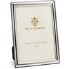 SEC OF FLORENCE 7372/18x24 Cornice Portafoto in Argento Massiccio 925 con Retro in Legno Mogano