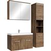 Badplaats B.V. Mobile da Bagno Paso 80cm Rovere Marrone - Armadio mobiletto lavabo Mobili Armadietto