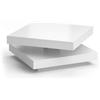 Vicco Tavolino da caffè Elias, Bianco, 70 x 70 cm | per l'utilizzo come superficie d'appoggio e per una suddivisione flessibile degli spazi