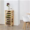 [en.casa] Mobile Portabottiglie da Vino, Bancone in bambù (AxLxP) 94 x 47 x 29 cm Cantinetta per 28 Bottiglie su 7 Livelli
