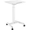 Maclean MC-892 Tavolo da Scrivania per laptop Lavorare in piedi e seduti Altezza massima 113 cm, Scrivania sit-stand Ufficio Fiera (Bianco)