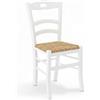 Mar.c.a. Design - Set 2 Sedie Classiche Modello Savoy con Seduta in Paglia 89x46x43 cm - Sedia Legno Cucina e Soggiorno Made in Italy