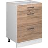 Vicco Mobiletto base per cucina R-Line, Sonoma, 60 cm