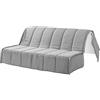 EVERGREENWEB MATERASSI & BEDS EVERGREENWEB Copridivano per Divano Letto Matrimoniale 3 Posti largo 140 cm senza Braccioli, Rivestimento Letto Estraibile Pieghevole Sfoderabile con Zip, Fodera in Tessuto Grigio Trapuntato Lavabile