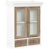 vidaXL Legno Massello Armadietto Resistente Funzionale Pratica Facile da Pulire Resistente Accattivante Armadio Mobiletto Credenza Bianco