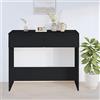 LXYZWRW Furniture select-Consolle Nero 90x36x75 cm Legno Ingegnerizzato