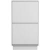 UEV Scarpiera da Ingresso con 2 Ante in Deisgn Intaglio, Mobile Scarpiera Combia Bellezza e Funzionalità con Ripiani Rimovibile e Regolabile, Scarpiere Salvaspazio Slim Stabili, 50 x 24 x 91cm, Bianco