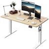 TRIUMPHKEY 120x60cm Scrivania Regolabile in Altezza,Scrivania Ufficio Elettrica con Funzione di Memoria,Tavolo da Computer,Postazione di Lavoro,Standing Desk 71-119 cm,Beige