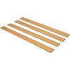 EVERGREENWEB MATERASSI & BEDS EVERGREENWEB - Kit 4 Doghe Letto in Legno RINFORZATE, lunghezza 119cm larghezza 6,4cm spessore 0,8cm - misura STANDARD, Listelli di ricambio in Faggio Multistrato ECOLOGICO, per tutte le Reti e Letti