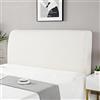 Timizi Copritestiera Letto 1.2m(110-140cm), All-inclusive Lavabile Economici Copritesta per letto Protezione Elastica, per la Decorazione del Letto - Bianco