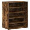 vidaXL Scarpiera Rovere Fumo 60x35x70 cm in Legno Multistrato