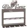 Arti & Mestieri Wine Corner - Porta Bottiglie di Design 100% Made in Italy - in Ferro, 45 x 10 x 45 cm - Fango