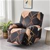 Morbuy Copripoltrona Relax Reclinabile Addensare Elasticizzato con Tasca, Fodera per Poltrona, Rimovibile Lavabile Coprisedile Fodere per Poltrona Relax (Arancione Scuro,4 Pezzi per 1 Posto)
