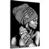 ARTEDinoi Quadro Moderno Stampa su Tela Donna Africana bellissimia Black Style Canvas Dimensione 60x40x2cm