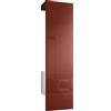 Vladon Carlton Hallway Set 5, Set di contenitori per corridoi con 1 Pannello Appendiabiti con Anta incorporata e 1 Asta Appendiabiti, Bianco Opaco/Bordeaux Lucido (52 x 193 x 35 cm)
