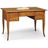 Giò Luxury Scrivania, stile classico, in legno massello e pannello di fibra a media densità, con rifinitura in noce laccato, 107 x 56 x 81
