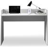 WHOUS Scrivania EASY per Ufficio, Studio o Camera, Ideale per Adulti e Bambini, 100x50x75 cm, Bianco Lucido