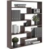 KUBUTKU Libreria grande da parete con 7 scomparti, 119 x 103 x 18 cm, REGAL-17