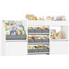 HOCSOK Scaffale Portagiochi Bambini, Libreria Montessoriana per Bambini Con Ruote, Scaffale per Giocattoli per Sala Giochi Soggiorno, Bianco, 158 x 80 x 29,7 cm