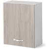 Linea Azzurra Pensile Cucina Sospeso 60 con 1 Anta e 2 Ripiani Mobile in Legno Made in Italy H72xL60xP32 cm Facile da Montare (Olmo)