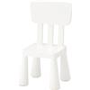 Ikea Mammut - Sedia per bambini per interni ed esterni, colore bianco, confezione da 1