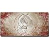 Giallobus - Quadro - 29 - Capezzale Moderno Sacra Famiglia per la casa - Madonna con Bambino - Tela Canvas Telaio Standard - 100x50 - Pronto da Appendere - Quadri Moderni per la casa