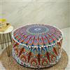 Trade Star etnica mandala ottomano, Boemia rotondo pouf, cotone indiano pouf copertura, poggiapiedi ottomano cuscino decorativo, Floor Seating pouf Pattern1