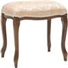 Vicentini arreda POUF PARIS IN LEGNO COLORE NOCE IMBOTTITO RIVESTITO STOFFA COGNE PESCA