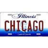 Inga Chicago Illinois Targa in Metallo con Targa in Metallo, 20,3 x 30,5 cm