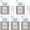 SCHMETZ 25 aghi per macchina da cucire, pistone piatto, 130/705 H-S Stretch (spessore 75 & 90)
