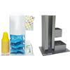Circuito AUT AUT Porta cialde o capsule per caffè in plexiglass ad una colonna con vani per palettine e zucchero - espositore in plexiglas disponibile i vari colori