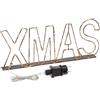 Magie di Natale Scritta Luminosa LED olor Rame, Bianco Caldo per Decorazioni (55 x 3 x h. 15 cm, Xmas)