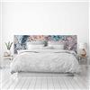 MEGADECOR DECORATE YOUR HOME Megadecor - Testiera per letto in PVC, decorativa, economica, effetto marmo, multicolore con venature, varie misure