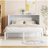 BNUZ Letto per armadio, letto da parete con rete a doghe, letto pieghevole da parete, letto verticale con rete a doghe, letto per ragazzi, 140 x 200 cm (bianco)
