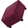 Mswborml Velluto Fodera per Poggiapiedi Quadrata 70X70cm/80X80cm Quadrato Copri Pouf Elasticizzato Lavabile Fodera Poggiapiedi Copri Ottomano Cover Sgabello Copertura Protettiva Elasticizzato,A