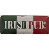 Deko7 - Targa in metallo, 27 x 10 cm, motivo: Irish Pub