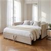 Julyue Divano letto estraibile 90/180 x 200 cm, letto imbottito in velluto con rete a doghe, letto giornaliero multifunzionale, letto per gli ospiti, divano letto 2 posti, per soggiorno, cameretta dei